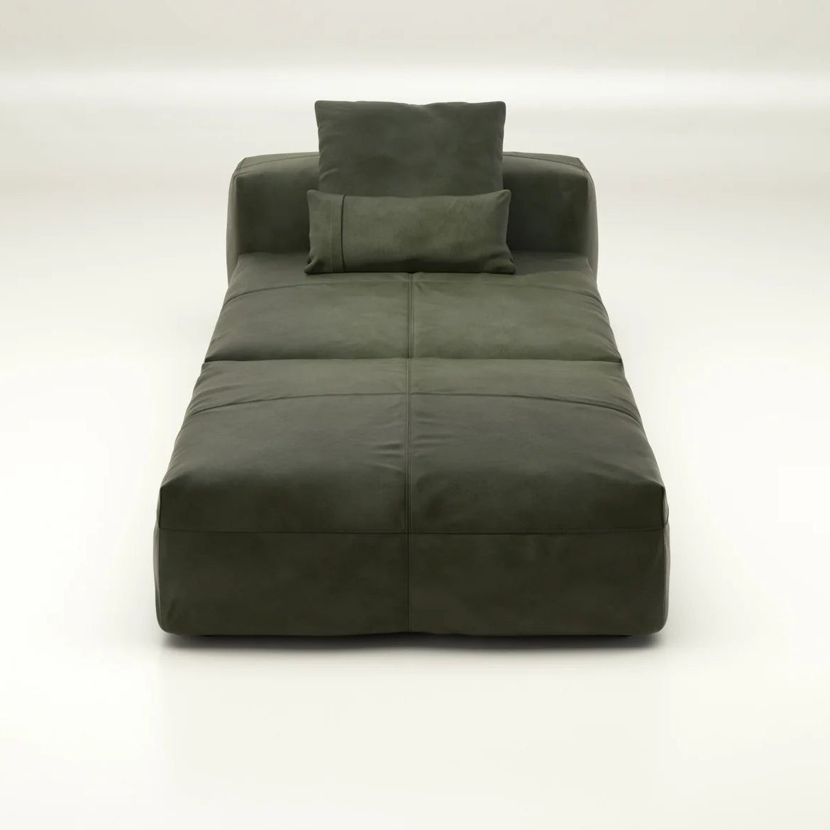 Leder Sofa Set 07 Olive mit Kissen – Vetsak Modularsofa mit natürlicher Ausstrahlung