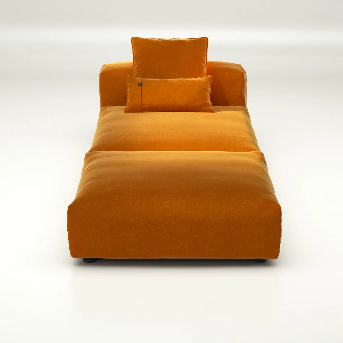 Vetsak Sofa Set 07 Suave Orange Blaze mit Kissen – kräftige Farbe trifft auf weichen Komfort