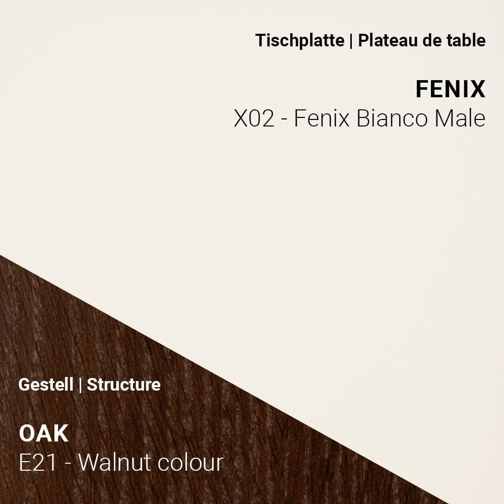 Esstisch TRAVA T2000 - Fenix & Eiche _ Mobitec _SKU T2000-E21-X02-120