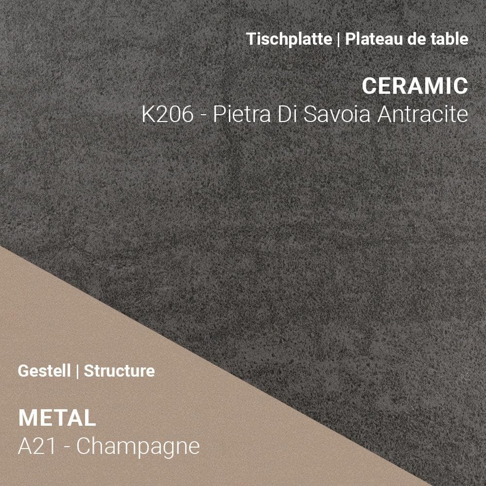 Ausziehtisch TERRA T0201 - Keramik _ Mobitec _SKU T0201-K206/A21_90x160/260