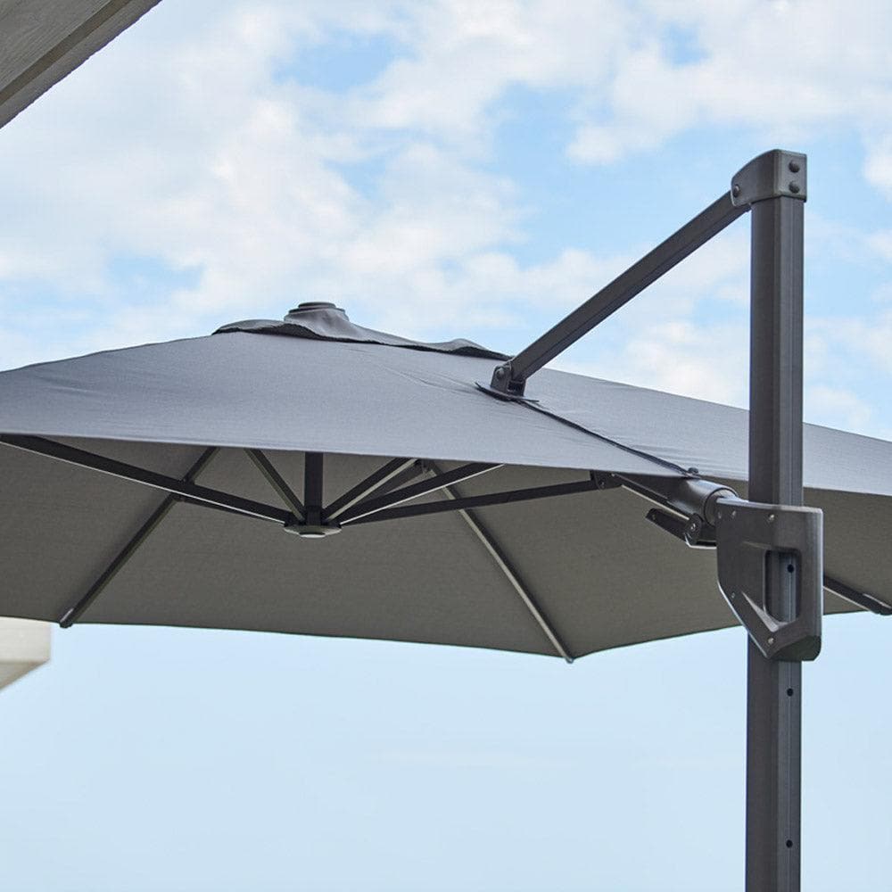 Cane-line PARASOLS Hyde Luxe Hanging Sonnenschirm - 3x4 Silver - Original Homestories