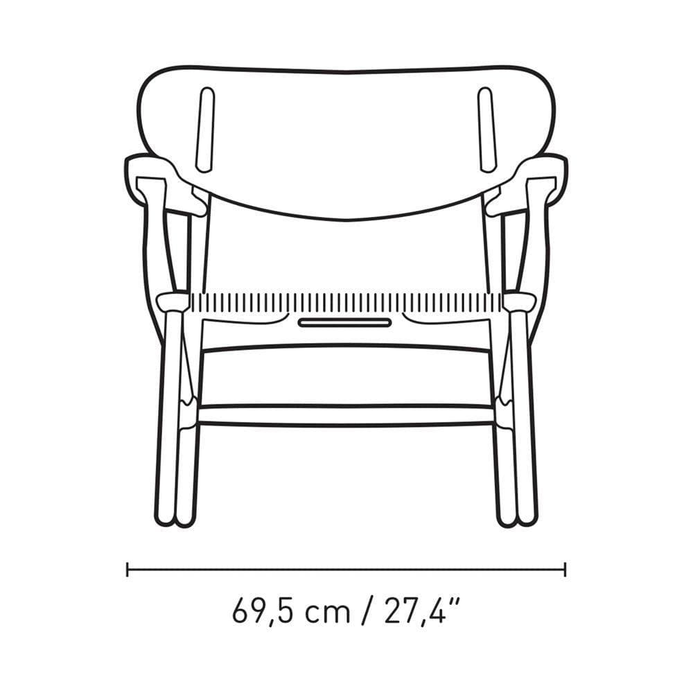 Sessel CH22 - Eiche / Nussbaum - Original Homestories