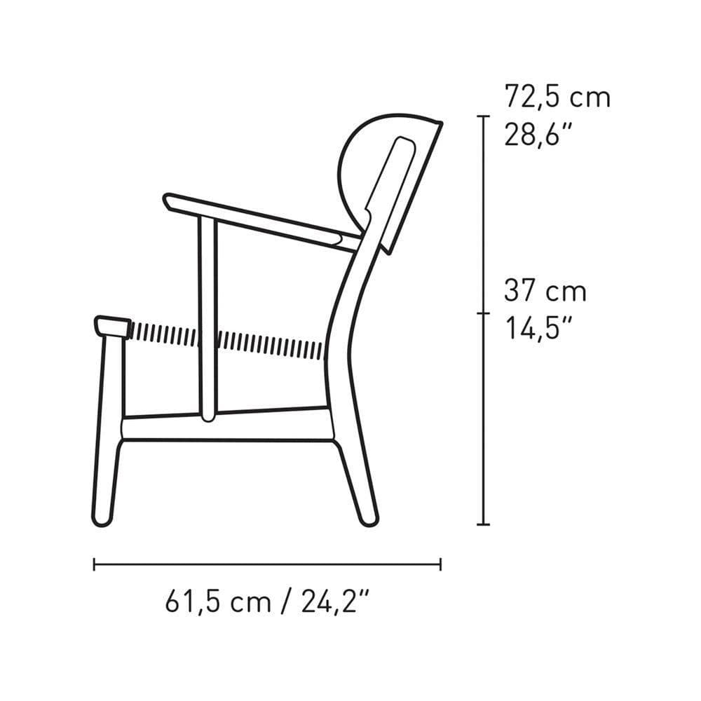 Sessel CH22 - Eiche / Nussbaum - Original Homestories