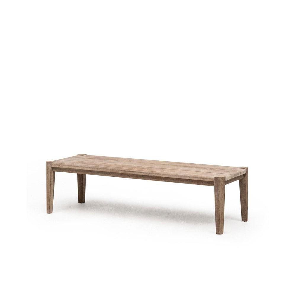 Couchtisch FLOOR von Gommaire – quadratischer Outdoor-Tisch aus massivem Teakholz, ideal für Loungemöbel auf Terrasse und im Garten