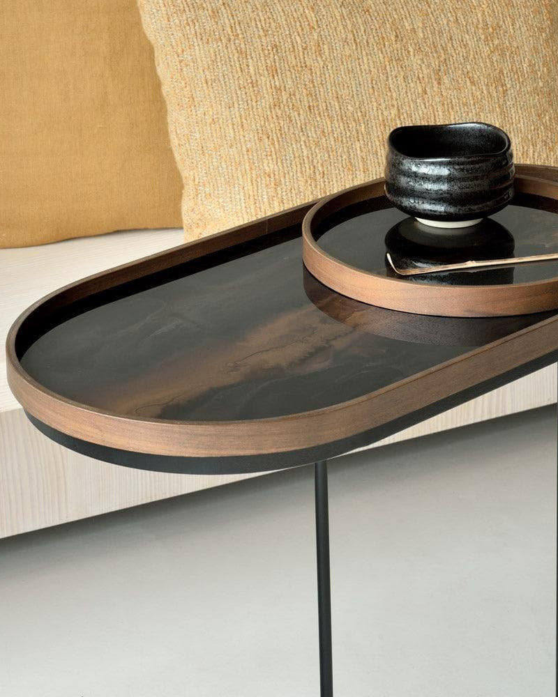 Glasstablett BRONZE ORGANIC Oblong - 71x36 | Ethnicraft | Homestorys