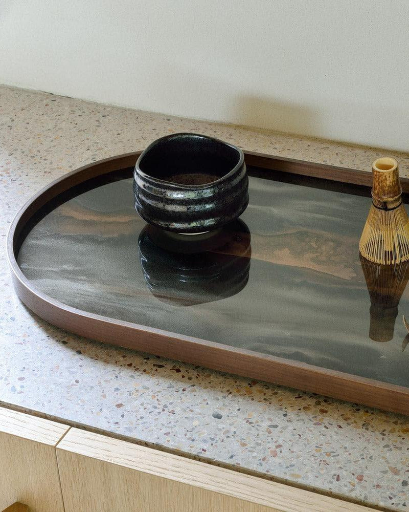 Glasstablett BRONZE ORGANIC Oblong - 71x36 | Ethnicraft | Homestorys