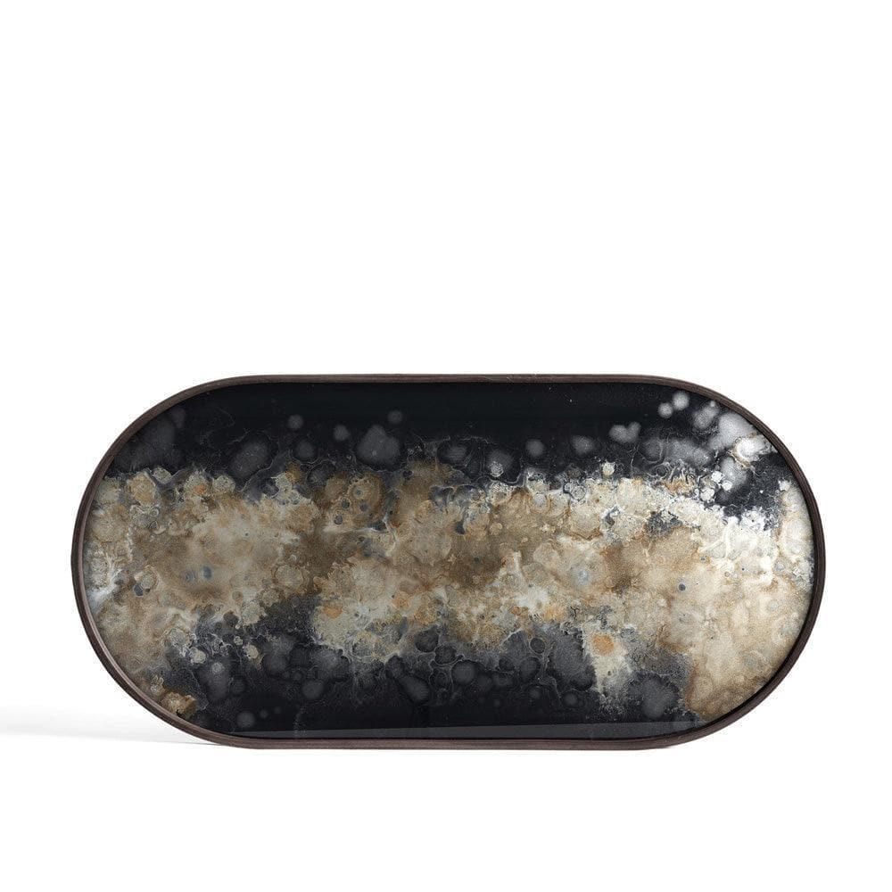 Glastablett CLASSICS Black Organic Oblong - 71x36 | Ethnicraft | Homestorys