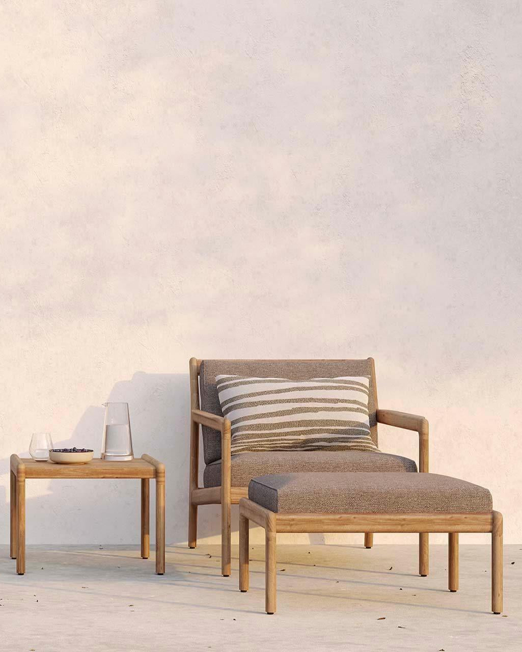 Kissen MYSTIC INK White Stripes - 60x40 | Ethnicraft | Homestorys