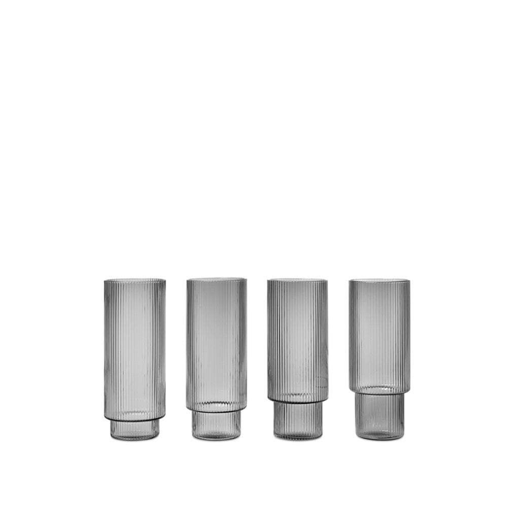 Ferm Living RIPPLE Longdrink-Gläser (4er Set) - Original Homestories