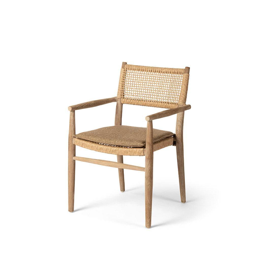 Gartenstuhl MIEKE von Gommaire – eleganter Outdoorstuhl aus massivem Teakholz mit organischer Form, perfekt für Terrasse, Garten oder Outdoor-Esstisch