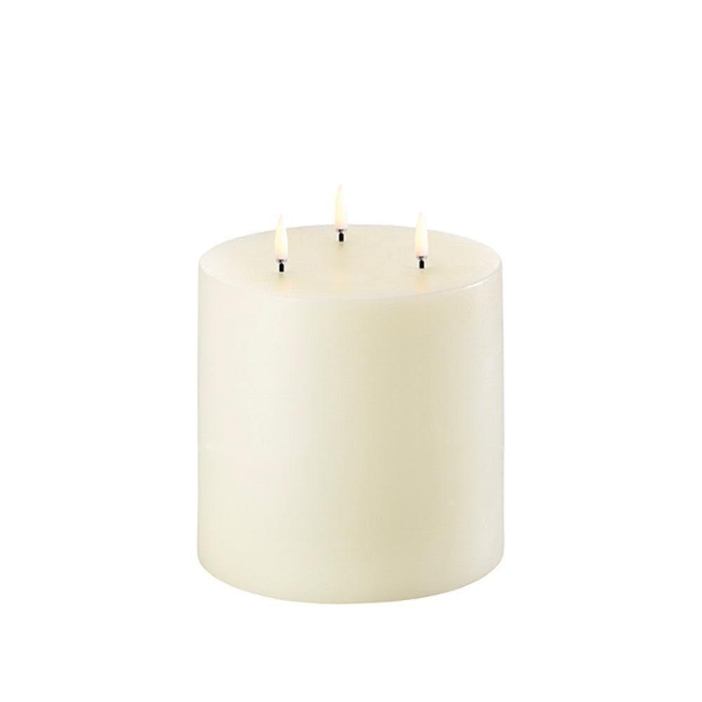 Kerze UYUNI LED Ivory mit 3 Flammen - Original Homestories