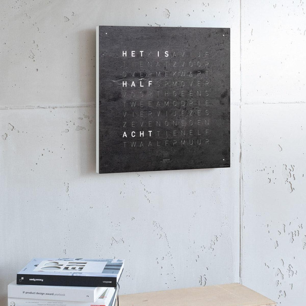 Wanduhr EARTH 45 Creator's Edition - Metamorphite | Qlocktwo | Homestorys