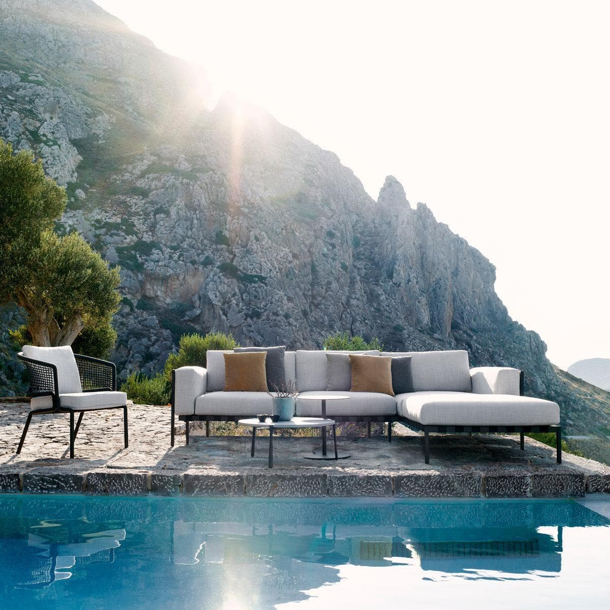 Tribù NATAL ALU Sofa Set 1 - Wengé - Original Homestories