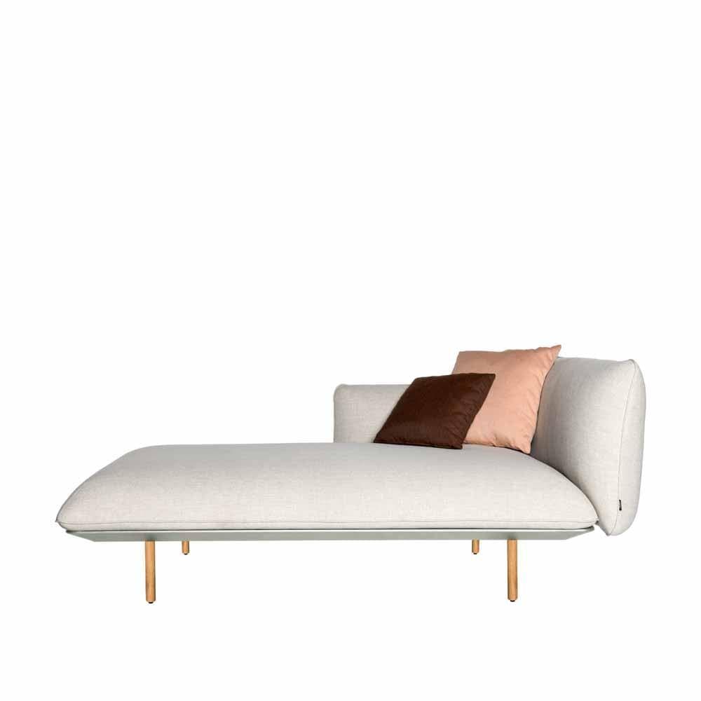 Tribù SENJA Sofa Meridienne rechts - Linen/Teak - Original Homestories