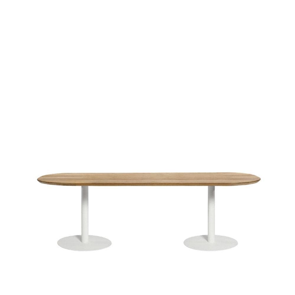 Tribù T-TABLE Niedriger Ovaler Esstisch - Weiß - Original Homestories