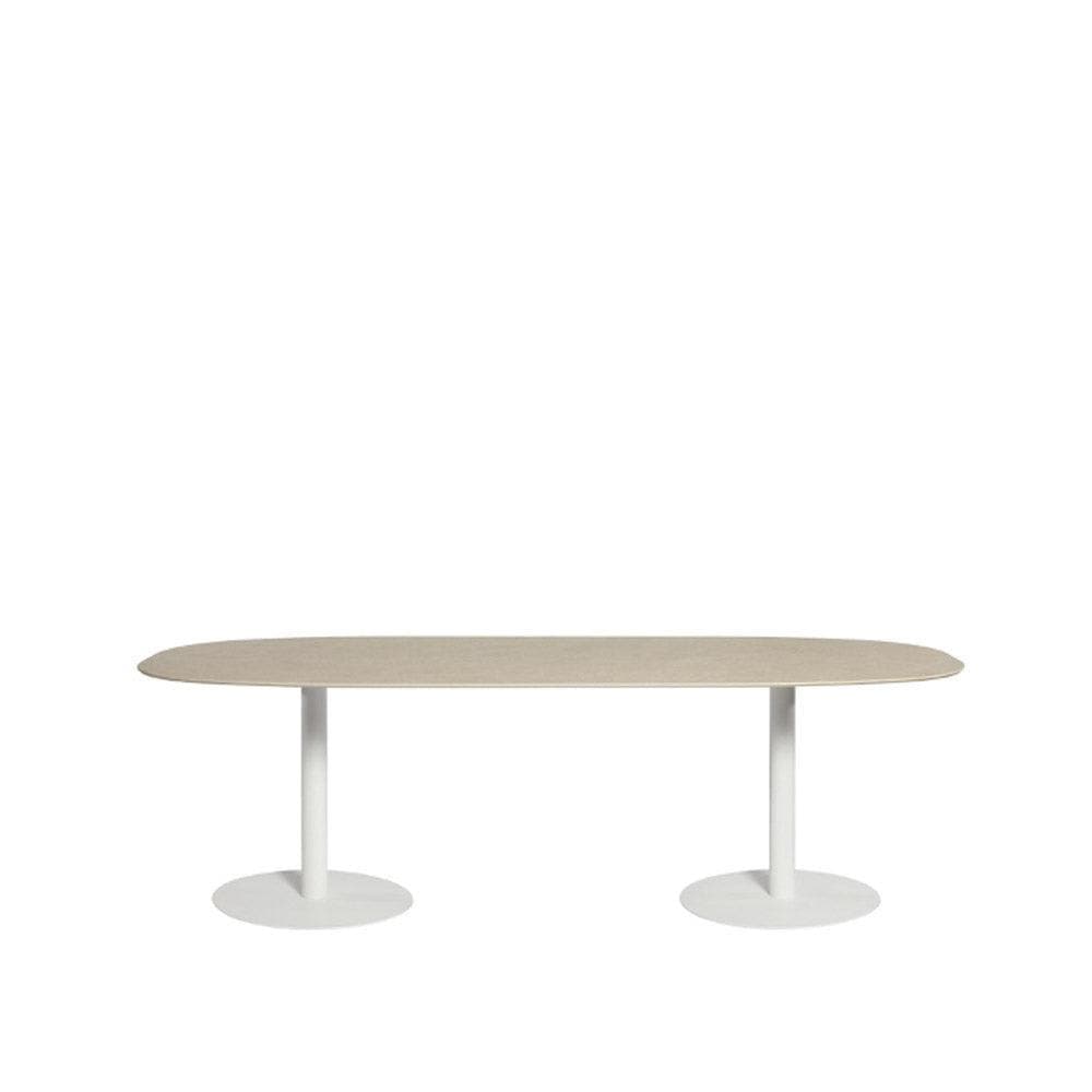 Tribù T-TABLE Niedriger Ovaler Esstisch - Weiß - Original Homestories