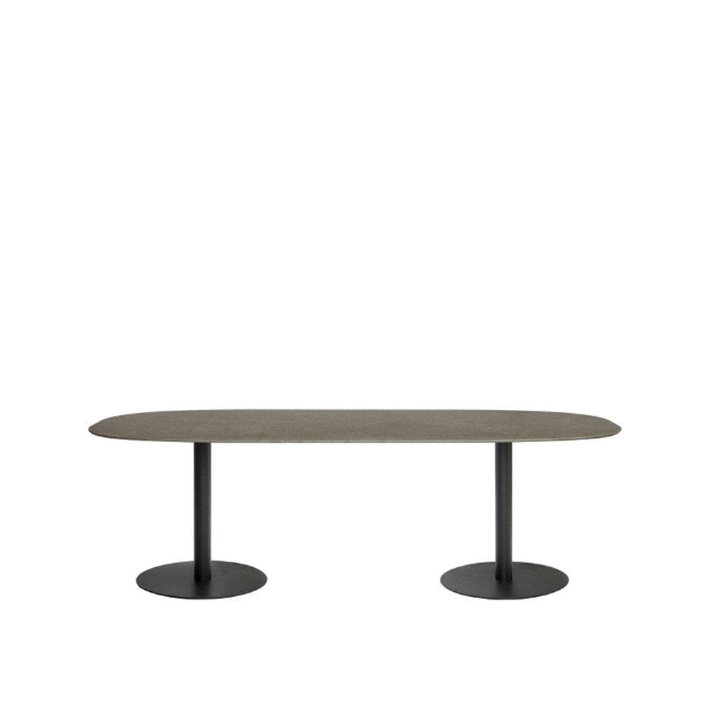 Tribù T-TABLE Niedriger ovaler Esstisch - Wengé - Original Homestories