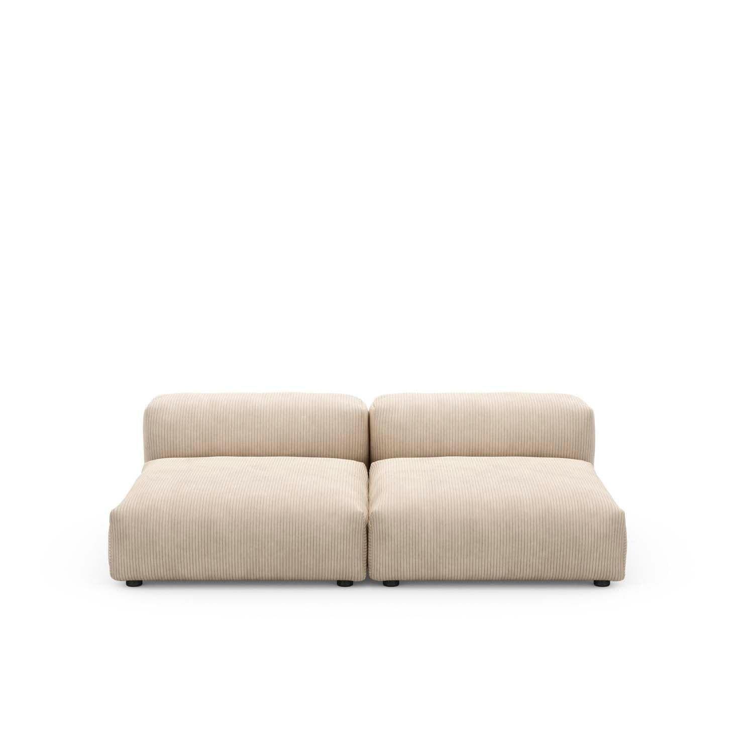 Modulare Lounge L Cord Velours - 2-Sitzer | Vetsak | Homestorys